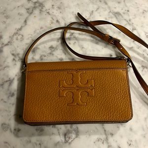 Tory Burch small tan crossbody bag